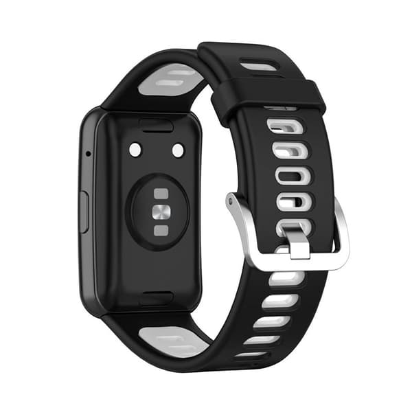 Twin Sport Armband Huawei Watch Fit - Svart/vit