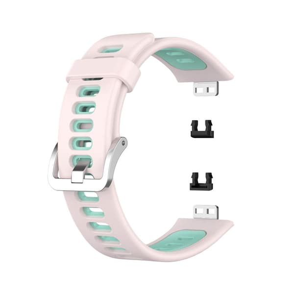 Twin Sport Rannekoru Huawei Watch Fit - Vaaleanpunainen/minttu