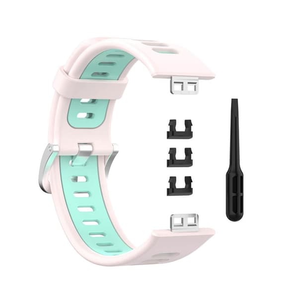 Twin Sport Rannekoru Huawei Watch Fit - Vaaleanpunainen/minttu