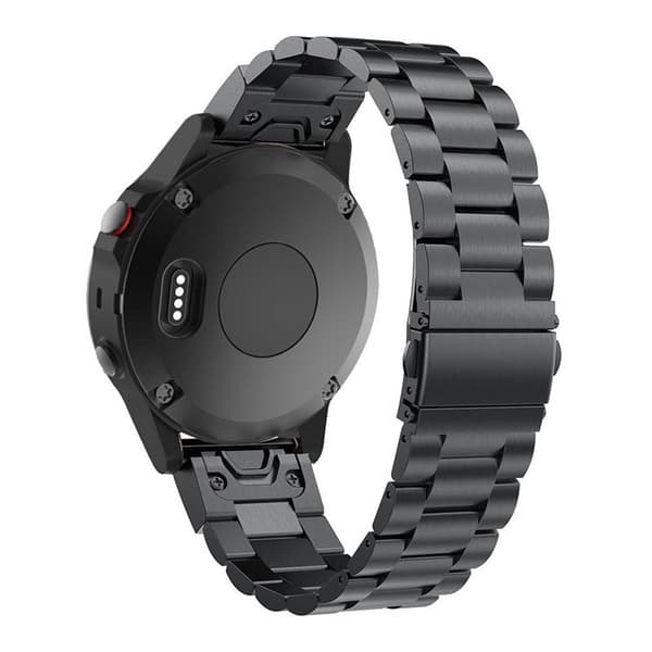 Rustfrit stål armbånd Garmin Forerunner 55 - Sort