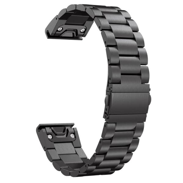 Rustfrit stål armbånd Garmin Forerunner 55 - Sort