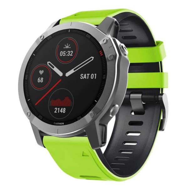 Twin Sport Armband Garmin Fenix 6S - Lime/svart