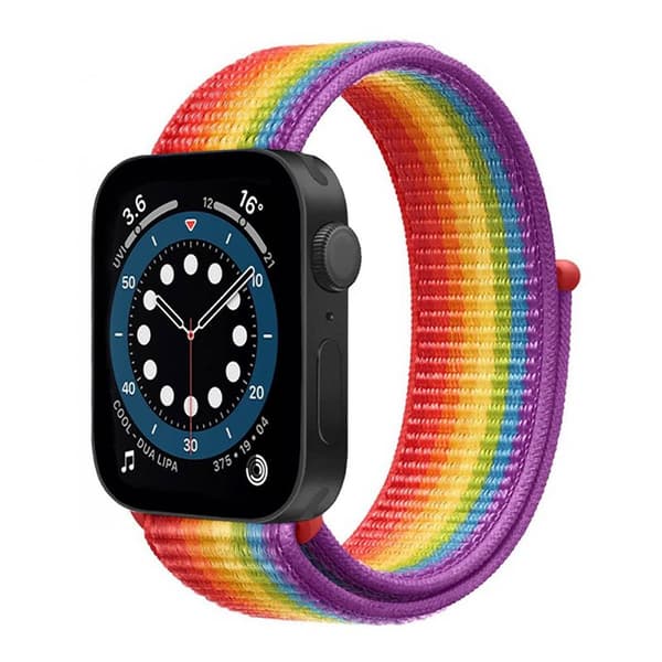 Nylon Armbånd Apple Watch 7 (45mm) -Pride Edition