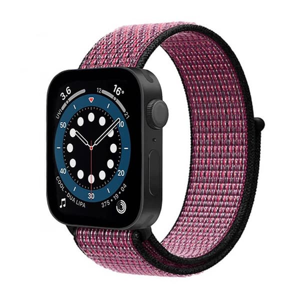 Nylon Armbånd Apple Watch 7 (41mm) -True Berry
