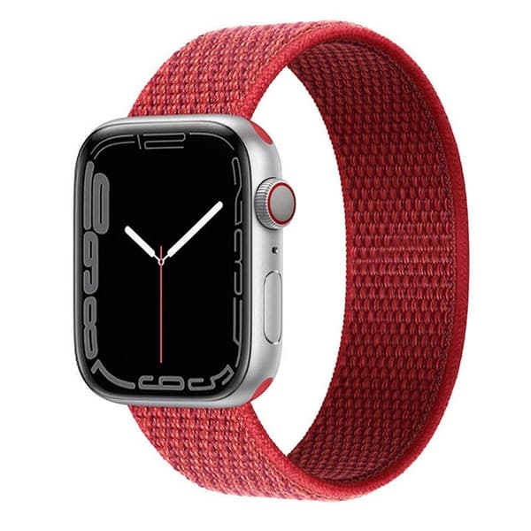 Nylon Armbånd Apple Watch 7 (41mm) -Red