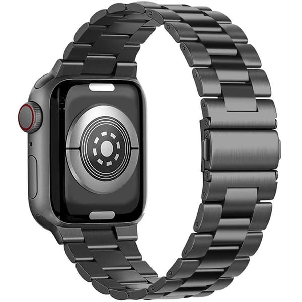 Armband rostfritt stål Apple Watch 7 (41mm) - Svart