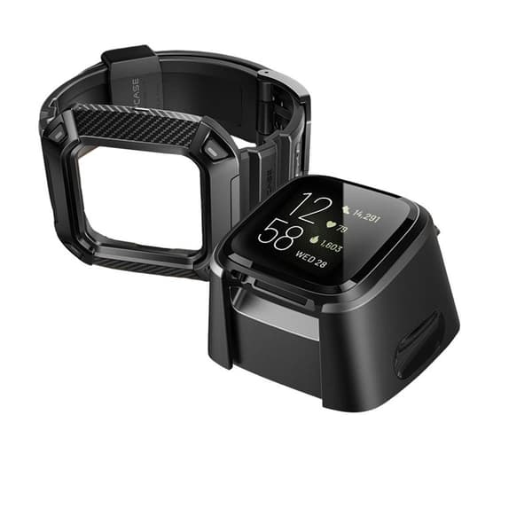 SUPCASE UB Pro armbånd Fitbit Versa 2 - Svart