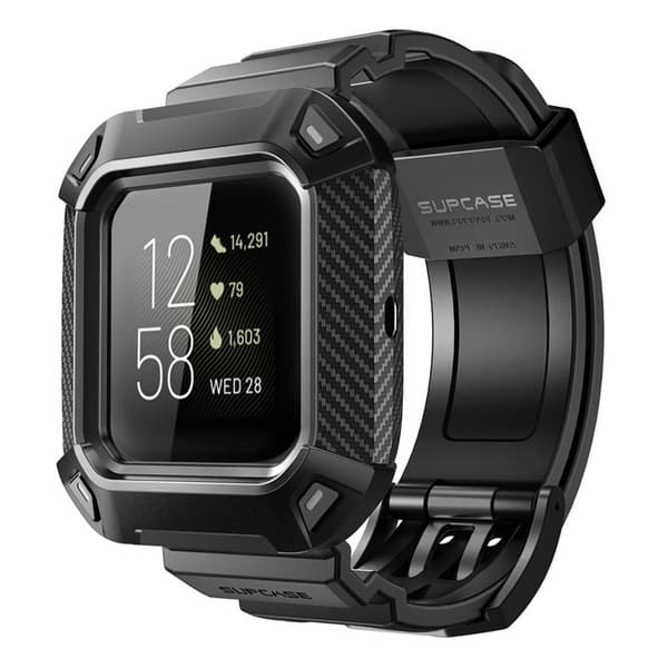 SUPCASE UB Pro armbånd Fitbit Versa 2 - Svart
