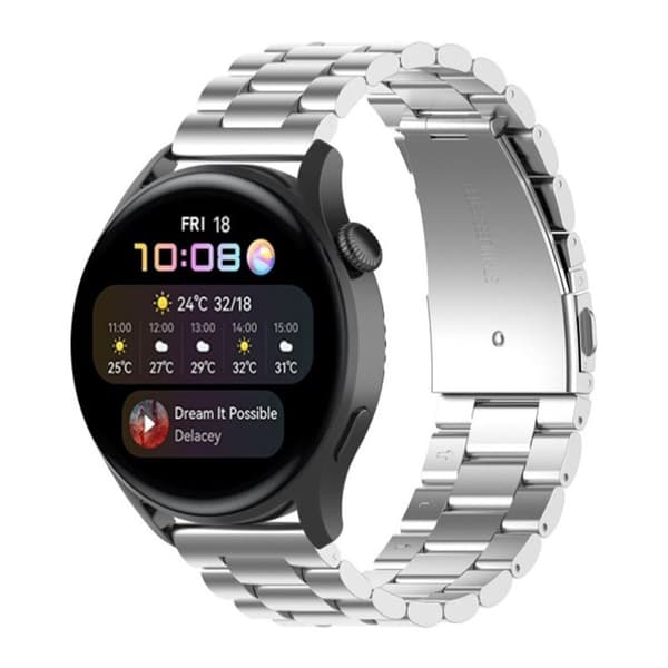 Armband rostfritt stål Huawei Watch 3 Pro - Silver