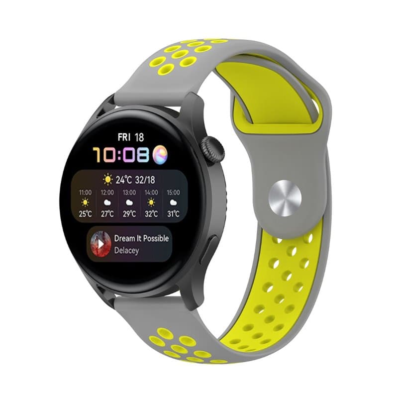 EBN Sport Armband Huawei Watch 3 - Grå/gul