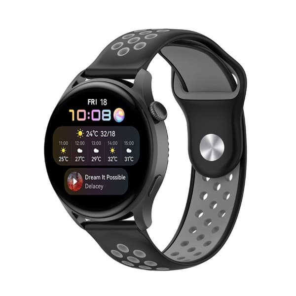 EBN Sport Rannekoru Huawei Watch 3 Pro - Musta/harmaa