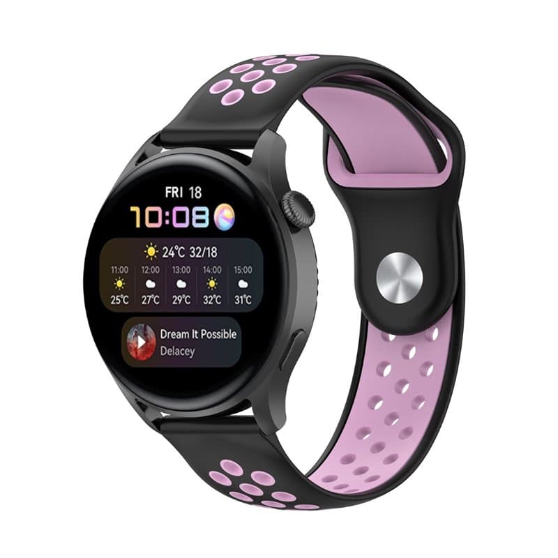 EBN Sport Armband Huawei Watch 3 Pro - Svart/rosa