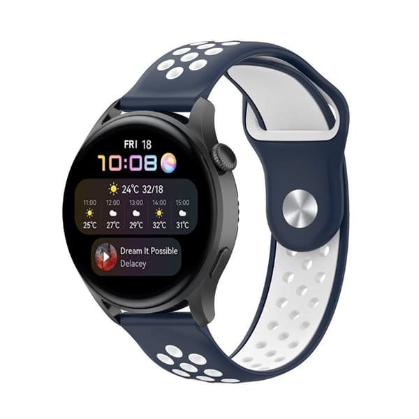 EBN Sport Armbånd Huawei Watch 3 Pro - Navy/hvid