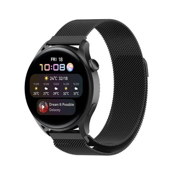 Milanese Rannekoru Huawei Watch 3 - Musta