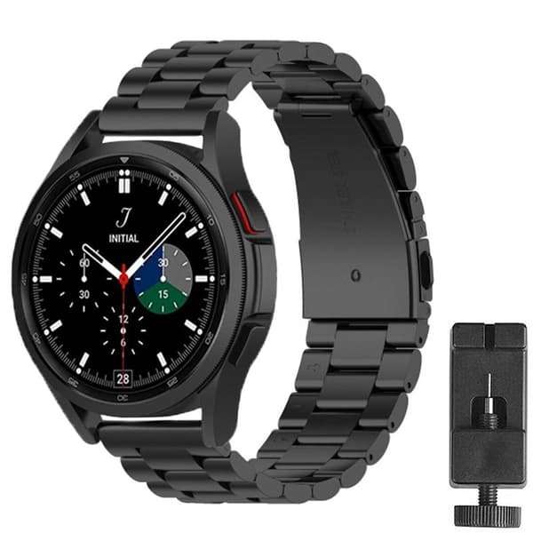 Rannekoru ruostumatonta terästä Samsung Galaxy Watch 4 Classic (46mm) - Musta