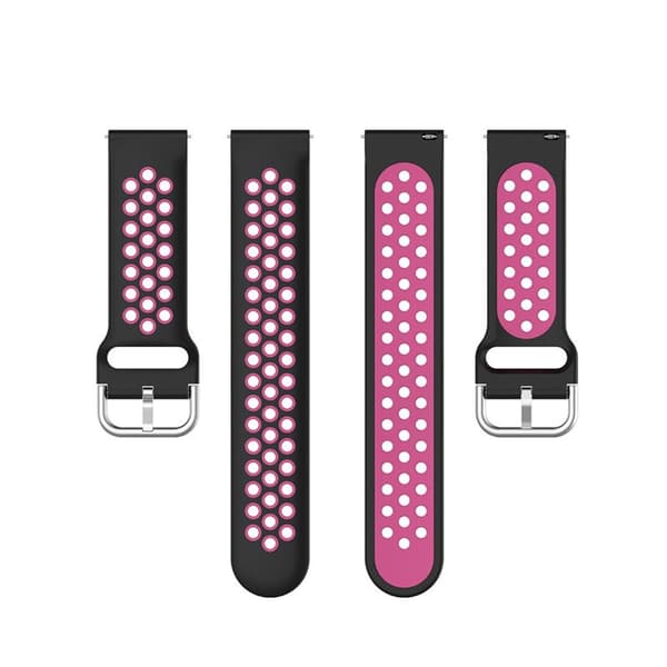 EBN Sport Armband Samsung Galaxy Watch 4 Classic 42mm - Svart/ Mørk rosa