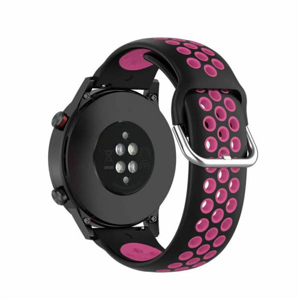 EBN Sport Armband Samsung Galaxy Watch 4 Classic 42mm - Svart/ Mørk rosa