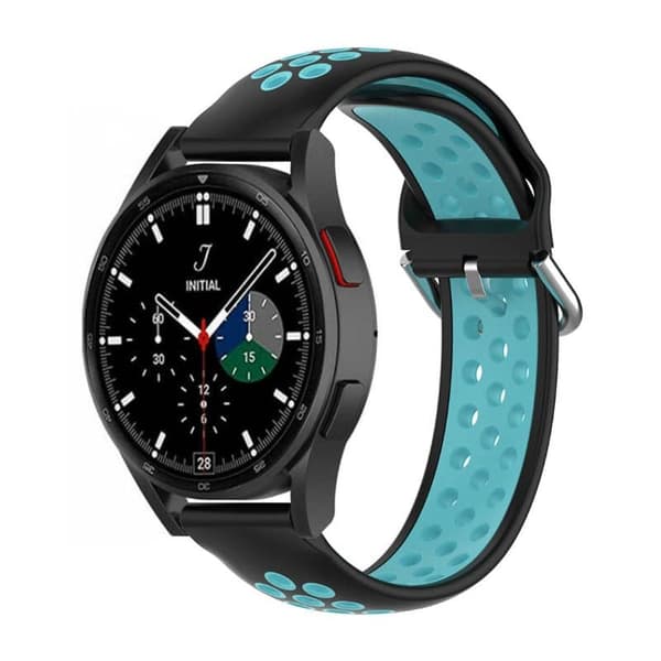 EBN Sport Armband Samsung Galaxy Watch 4 Classic 42mm - Svart/Turkos