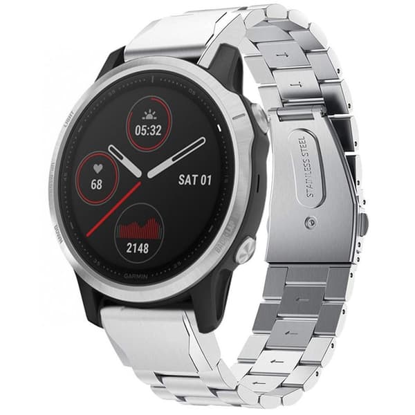 Armbånd titanium Garmin Fenix 6S Pro - Sølv