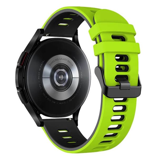 Twin Sport Armband Samsung Galaxy Watch 4 Classic (46mm) - Lime/svart