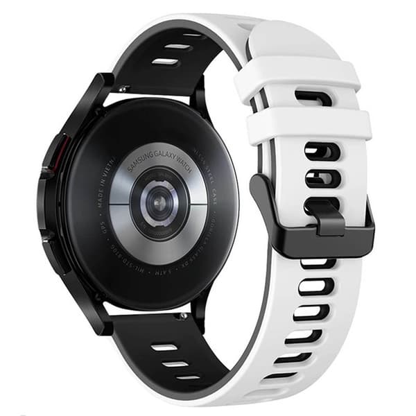 Twin Sport Armband Samsung Galaxy Watch 4 Classic (42mm) - Hvit/svart