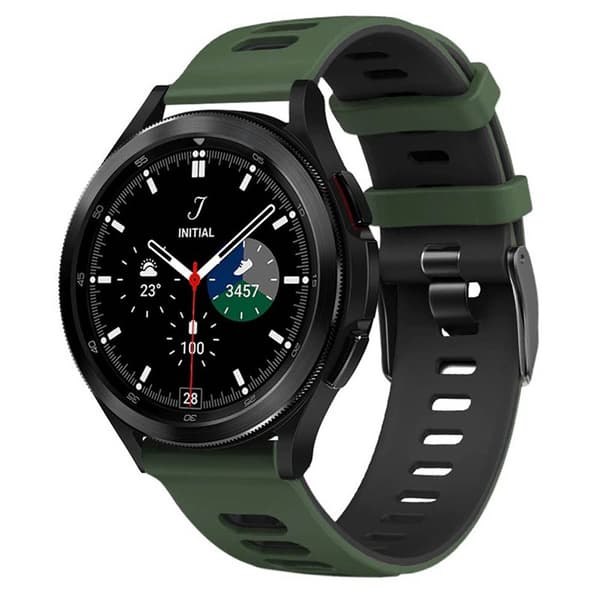 Twin Sport Rannekoru Armband Samsung Galaxy Watch 4 Classic (42mm) - Vihreä/musta