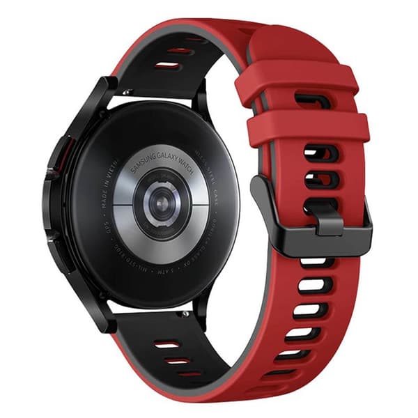 Twin Sport Armband Samsung Galaxy Watch 4 Classic (42mm)- Rød/sort