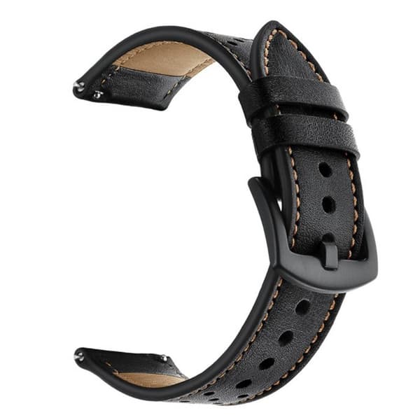 Armbånd lær Samsung Galaxy Watch 4 Classic (46mm) - Svart