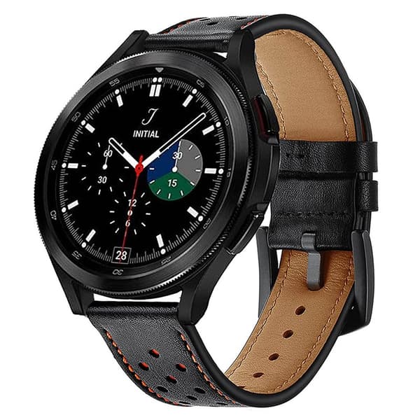 Armband läder Samsung Galaxy Watch 4 Classic (42mm) - Svart