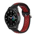 Miniatyrbillede 1 af 5: EBN Sport Armband Samsung Galaxy Watch 4 Classic 42mm - Sort/rød