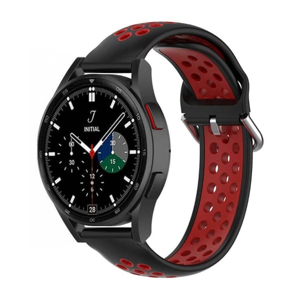 EBN Sport Armband Samsung Galaxy Watch 4 Classic 42mm - Sort/rød