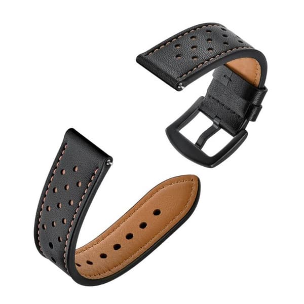 Armbånd lær Samsung Galaxy Watch 4 (44mm) - Svart