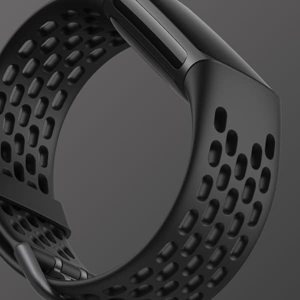 INF Fitbit Charge 5 armbånd sport silikone Sort