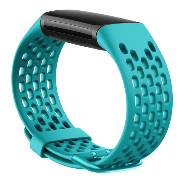 INF Reimer til Fitbit Charge 5 i silikon 3-pakning turkis / korall / hvit
