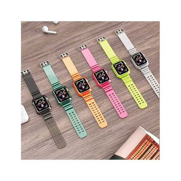 Apple Watch 42/44/45mm Stöttåligt & Genomskinligt Armband