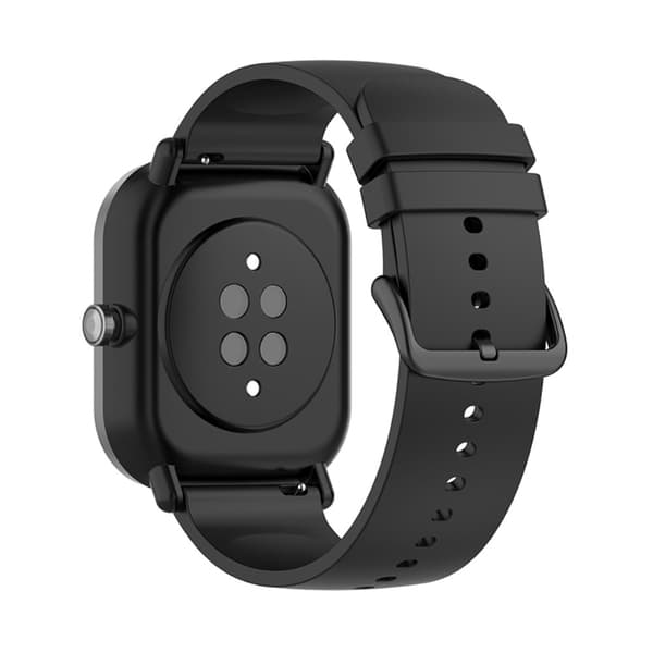 Soft Silikonarmband 20mm för Galaxy Watch4 44mm/40mm m.fl. - Svart