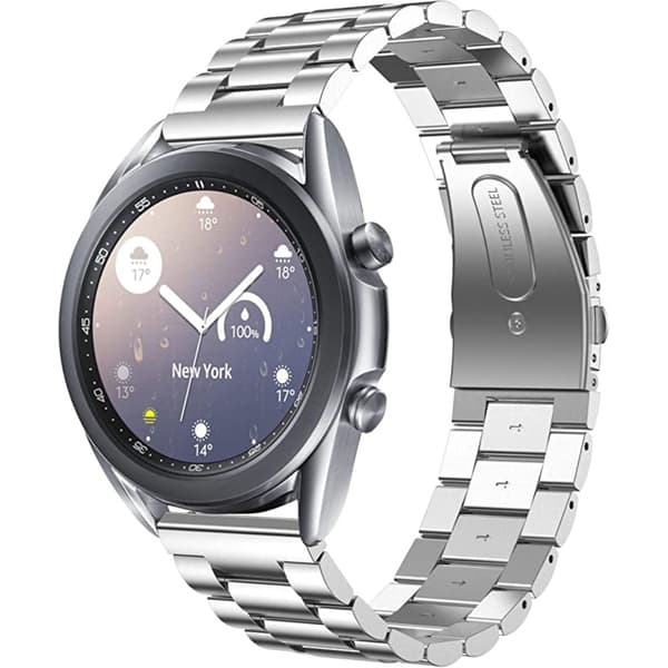 JLT 20mm Metallarmband i Rostfritt Stål för Galaxy Watch4 40mm/44mm - Silver