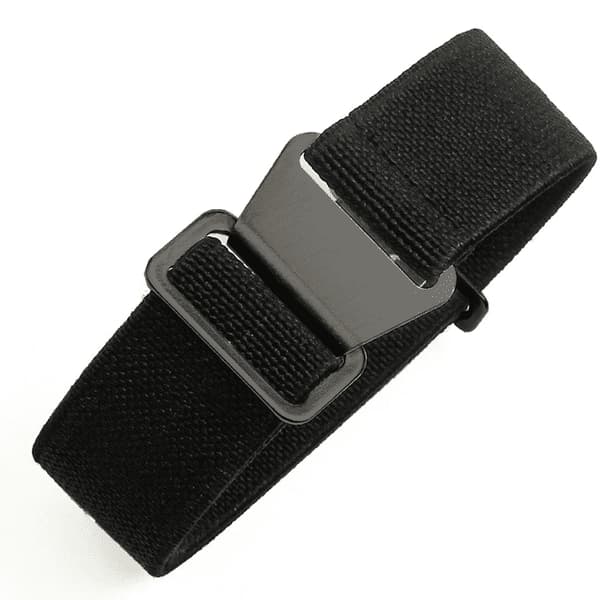 Helt svart Marine Nationale klockarmband 18mm