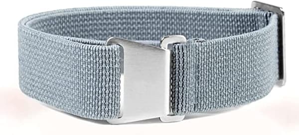 Grått Marine Nationale klockarmband Harmaa 18mm