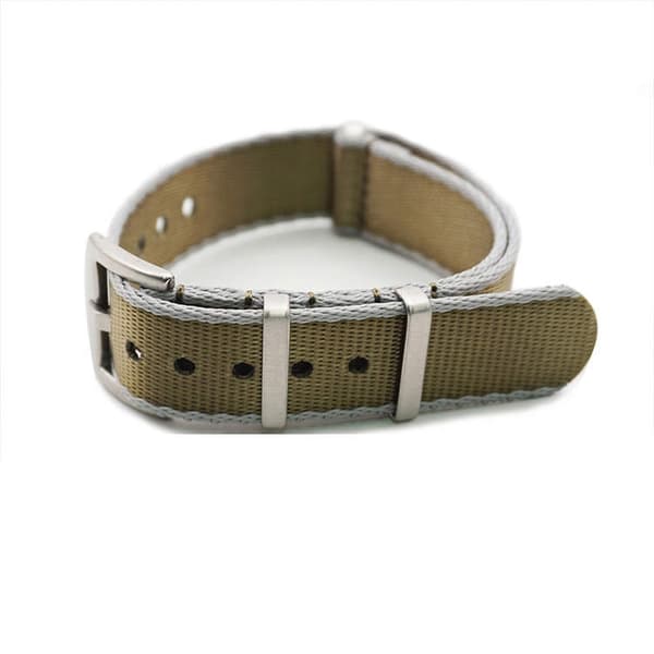 Seatbelt nato khaki och grå Khaki 20mm