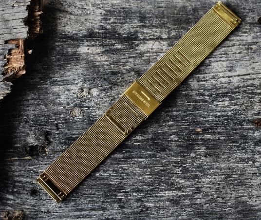 Guld mesh / milanese  klocklänk