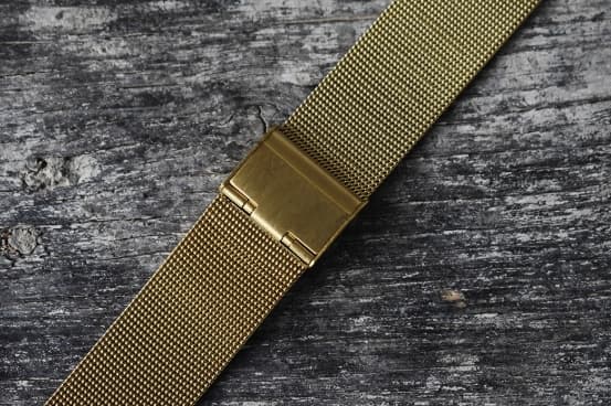 Guld mesh / milanese  klocklänk