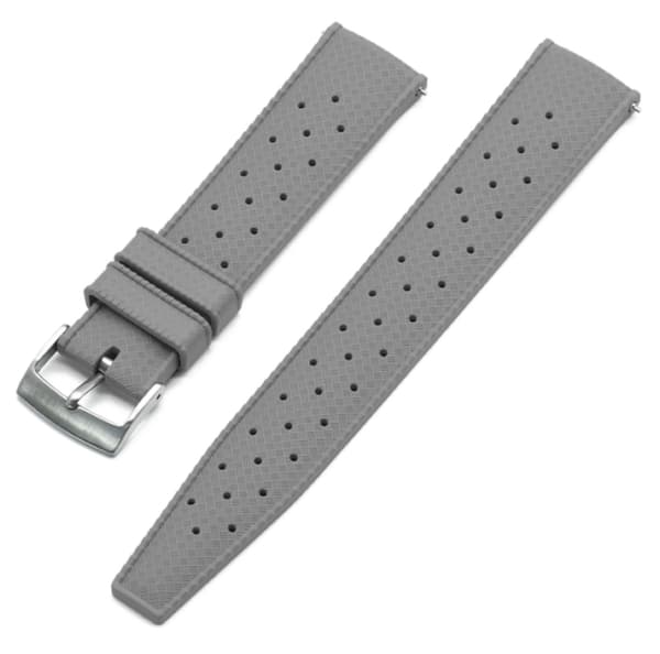 Tropic klockarmband av grått FKM gummi grå 20mm