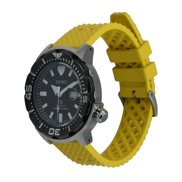 Honeycomb klockarmband av gult FKM gummi