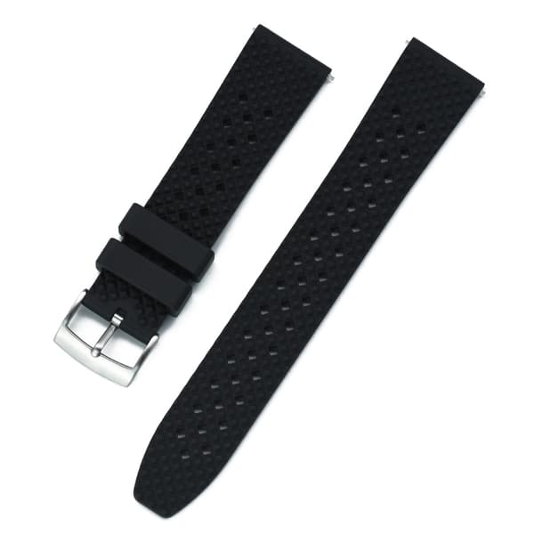Honeycomb klockarmband av svart FKM gummi