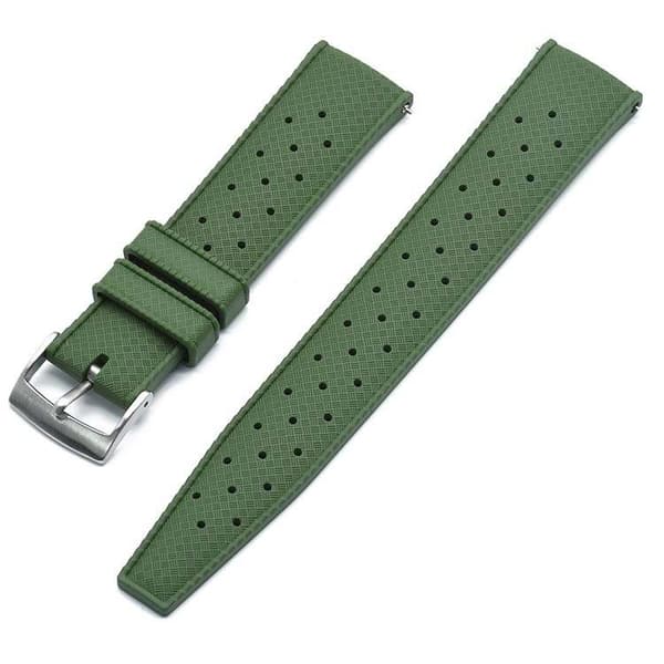 Tropical klockarmband av grönt FKM gummi
