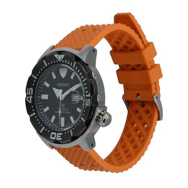 Honeycomb klockarmband av orange FKM gummi
