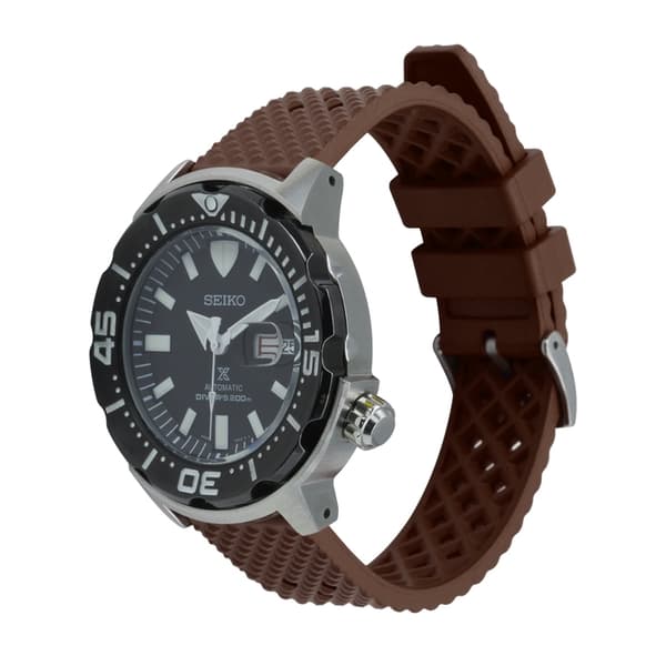 Honeycomb klockarmband av brunt FKM gummi