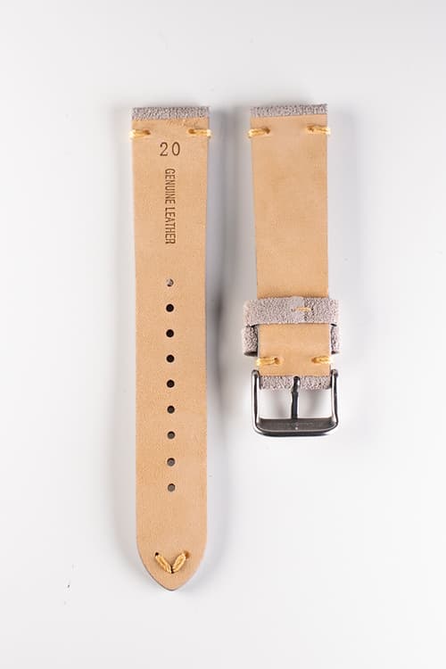 Premium klockarmband av beige / khaki mocka