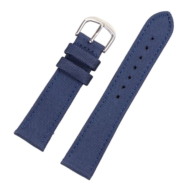 Blått sailcloth klockarmband Blå 18mm
